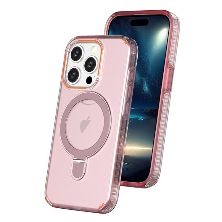 Colorful 2 in 1 MagSafe Ring Holder Phone Case, For iPhone 16, For iPhone 15 Pro Max, For iPhone 15 Pro, For iPhone 15 Plus