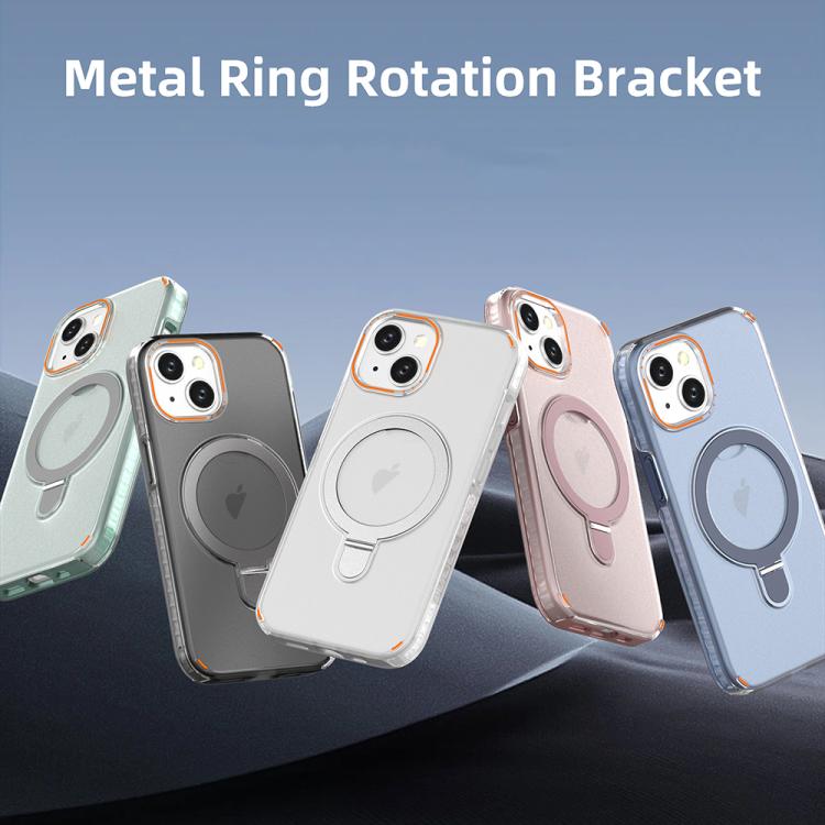 Colorful 2 in 1 MagSafe Ring Holder Phone Case, For iPhone 15