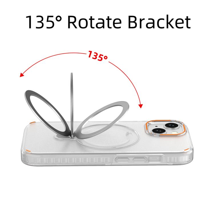 Colorful 2 in 1 MagSafe Ring Holder Phone Case, For iPhone 15