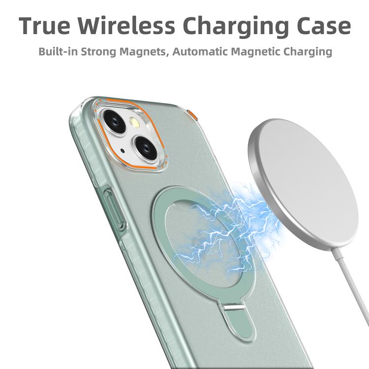 Colorful 2 in 1 MagSafe Ring Holder Phone Case, For iPhone 15