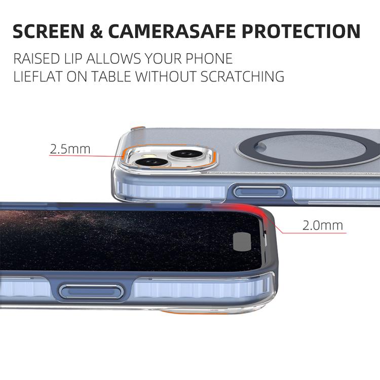 Colorful 2 in 1 MagSafe Ring Holder Phone Case, For iPhone 15