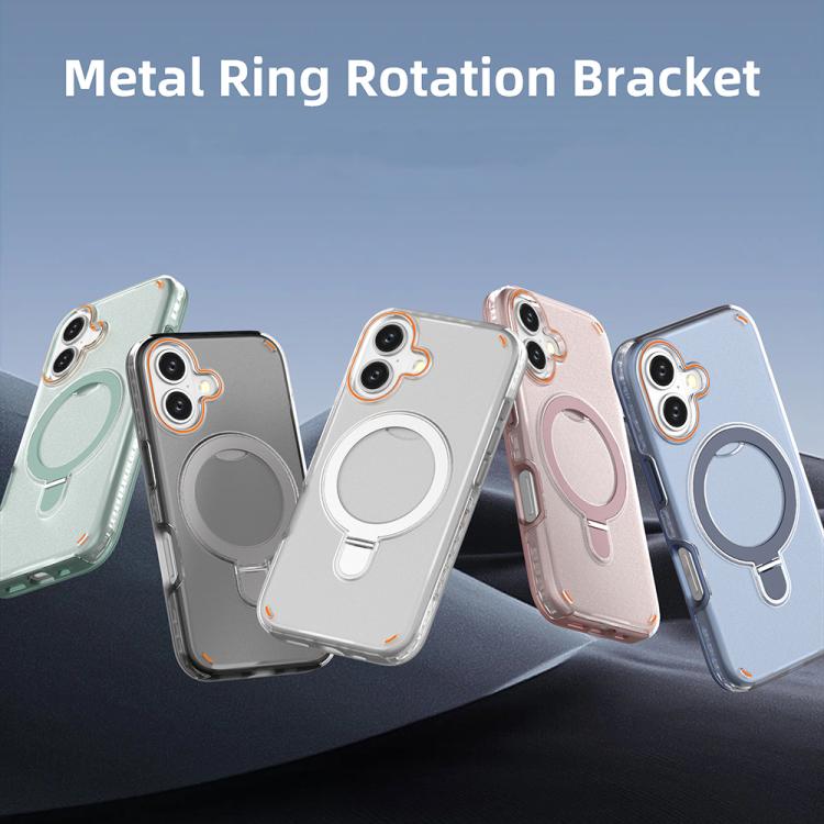 Colorful 2 in 1 MagSafe Ring Holder Phone Case, For iPhone 16, For iPhone 15 Pro Max, For iPhone 15 Pro, For iPhone 15 Plus