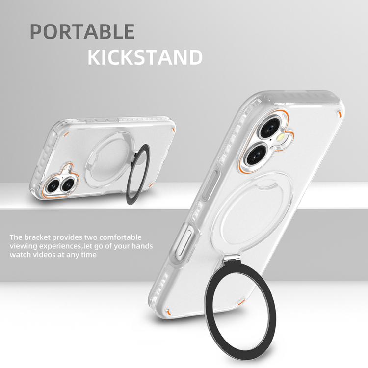 Colorful 2 in 1 MagSafe Ring Holder Phone Case, For iPhone 16, For iPhone 15 Pro Max, For iPhone 15 Pro, For iPhone 15 Plus