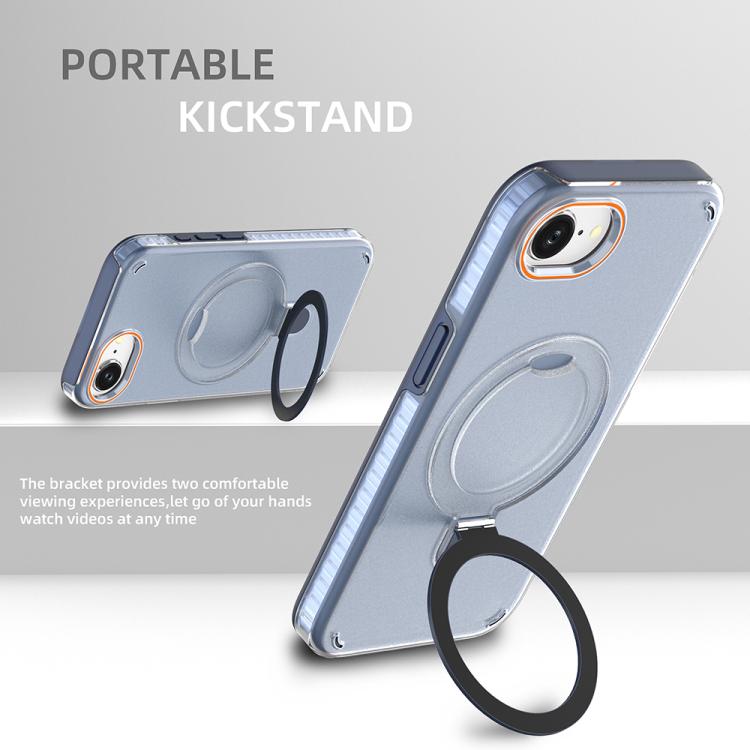 Colorful 2 in 1 MagSafe Ring Holder Phone Case, For iPhone 16e, For iPhone 16 Pro Max, For iPhone 16 Pro, For iPhone 16 Plus