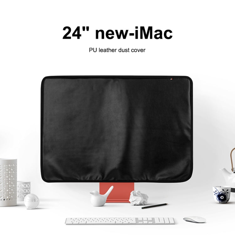 Per Apple iMac da 24 pollici, copertura antipolvere portatile, copertura per monitor LCD per computer Apple desktop con custodia, 24 inch (Black), 24 inch (Grey), 24 inch (Blue), 24 inch (Purple), 24 inch (Red)