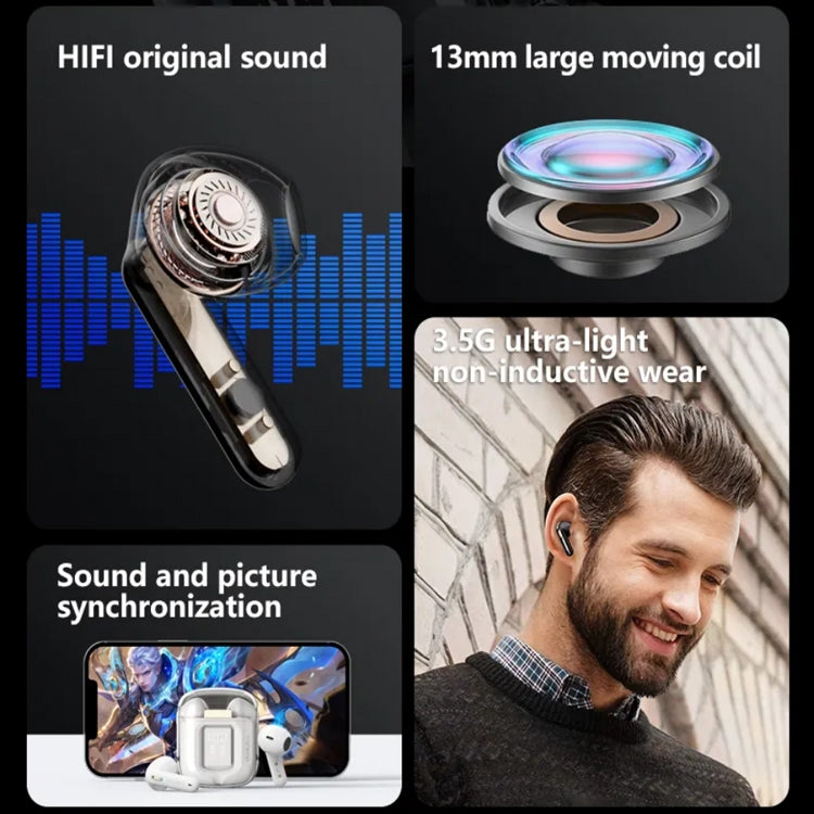 Auricolare Bluetooth wireless HiFi con display digitale LED Lenovo LP6 Pro Bluetooth 5.3, LP6 Pro