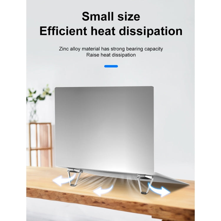 20 PZ R-JUST BJ01 Supporto pieghevole universale per laptop a forma di scudo adesivo, 20 PCS BJ01