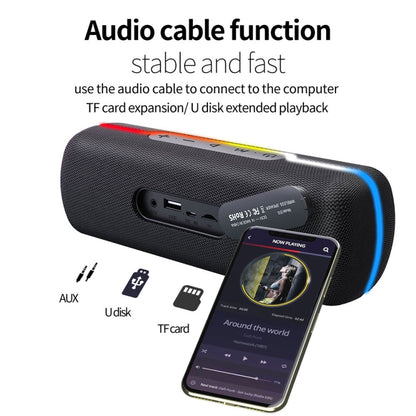 ZEALOT S55 Altoparlante Bluetooth stereo portatile con microfono incorporato, supporto per chiamate in vivavoce, scheda TF e AUX