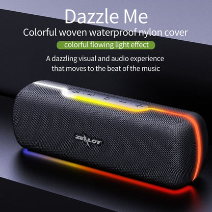 ZEALOT S55 Altoparlante Bluetooth stereo portatile con microfono incorporato, supporto per chiamate in vivavoce, scheda TF e AUX