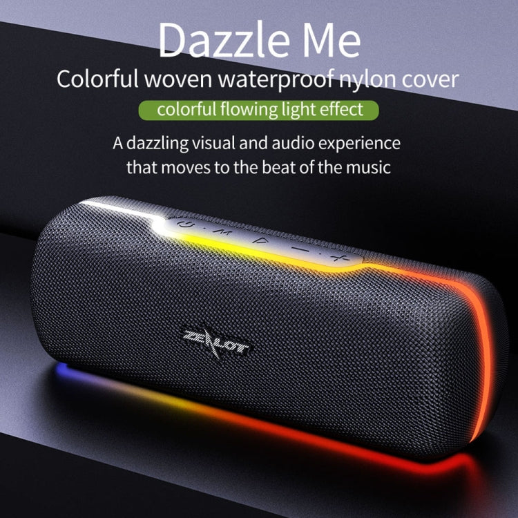 ZEALOT S55 Altoparlante Bluetooth stereo portatile con microfono incorporato, supporto per chiamate in vivavoce, scheda TF e AUX