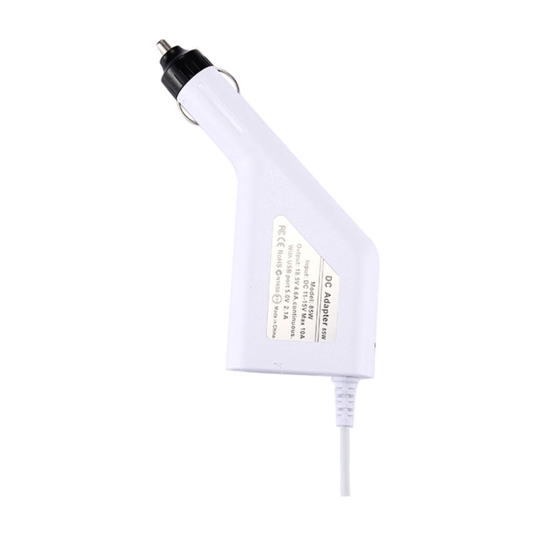 Caricabatteria da auto MagSafe 1 stile L da 85 W 18,5 V 4,6 A 5 pin con 1 porta USB per Apple MacBook A1150 / A1151 / A1172 / A1184 / A1211 / A1370, lunghezza: 1,7 m, 85W 18.5V 4.6A