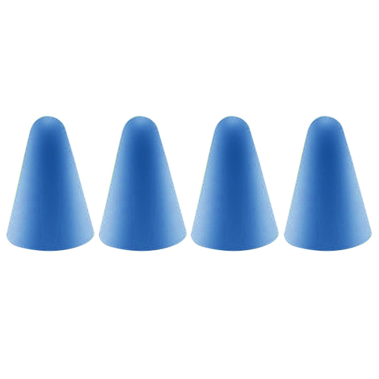 4 pezzi Copri pennino antiscivolo silenzioso resistente all'usura per Apple Pencil 1/2, Dark Blue, Mint Green, Transparent, White