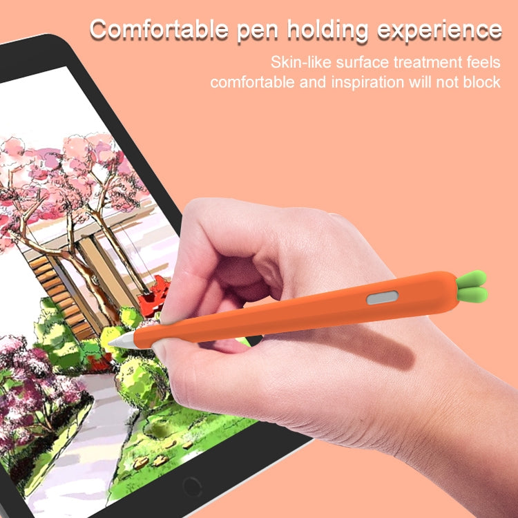 LOVE MEI per Apple Pencil 1 custodia protettiva in silicone per penna stilo a forma di carota, For Apple Pencil 1