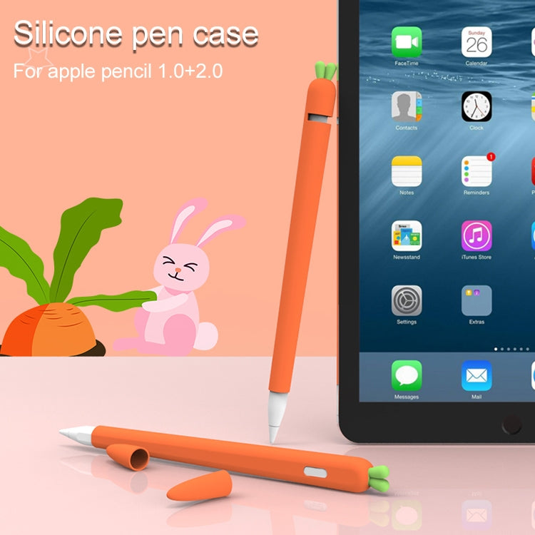 LOVE MEI per Apple Pencil 1 custodia protettiva in silicone per penna stilo a forma di carota, For Apple Pencil 1
