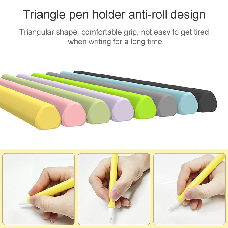 LOVE MEI per Apple Pencil 1 custodia protettiva in silicone per penna stilo a forma di triangolo, For Apple Pencil 1