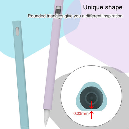 LOVE MEI per Apple Pencil 1 custodia protettiva in silicone per penna stilo a forma di triangolo, For Apple Pencil 1