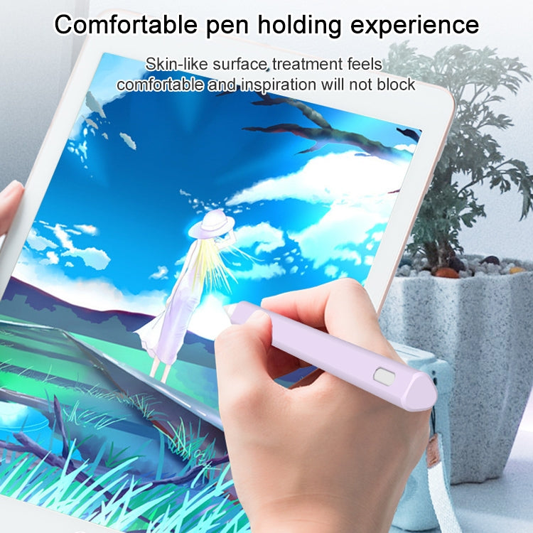 LOVE MEI per Apple Pencil 1 custodia protettiva in silicone per penna stilo a forma di triangolo, For Apple Pencil 1
