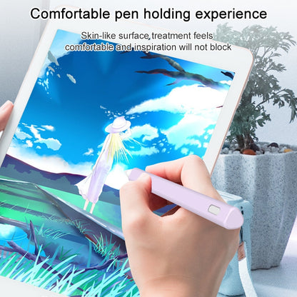 LOVE MEI per Apple Pencil 1 custodia protettiva in silicone per penna stilo a forma di triangolo, For Apple Pencil 1