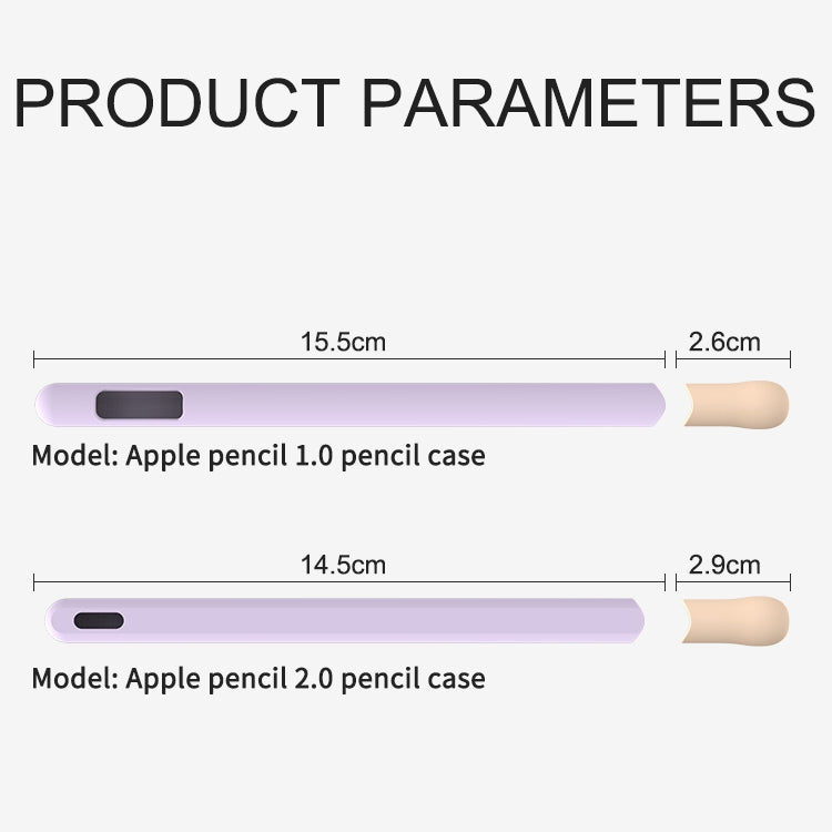 LOVE MEI per Apple Pencil 2 Stripe Design Stylus Pen Custodia protettiva in silicone, For Apple Pencil 2