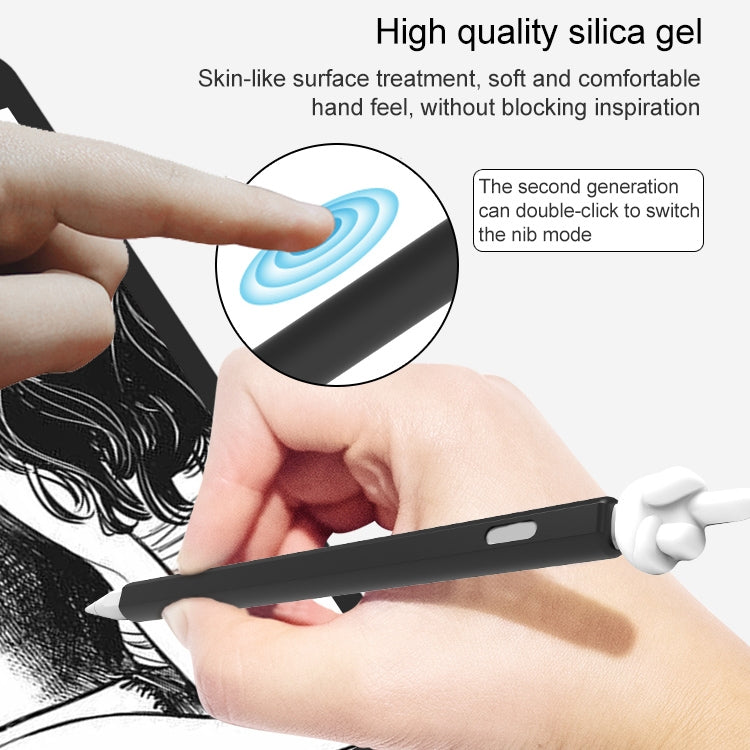 LOVE MEI per Apple Pencil 1 custodia protettiva in silicone per penna stilo a forma di dito medio, For Apple Pencil 1