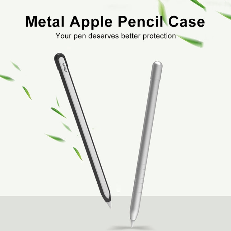 Custodia protettiva per penna stilo antiscivolo in metallo opaco per Apple Pencil 2, For Apple Pencil 2