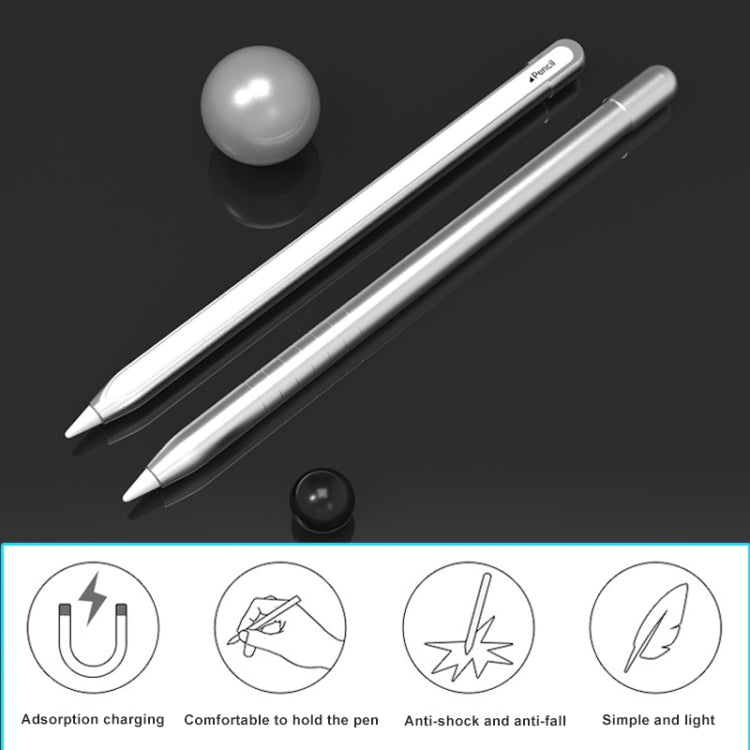 Custodia protettiva per penna stilo antiscivolo in metallo opaco per Apple Pencil 2, For Apple Pencil 2