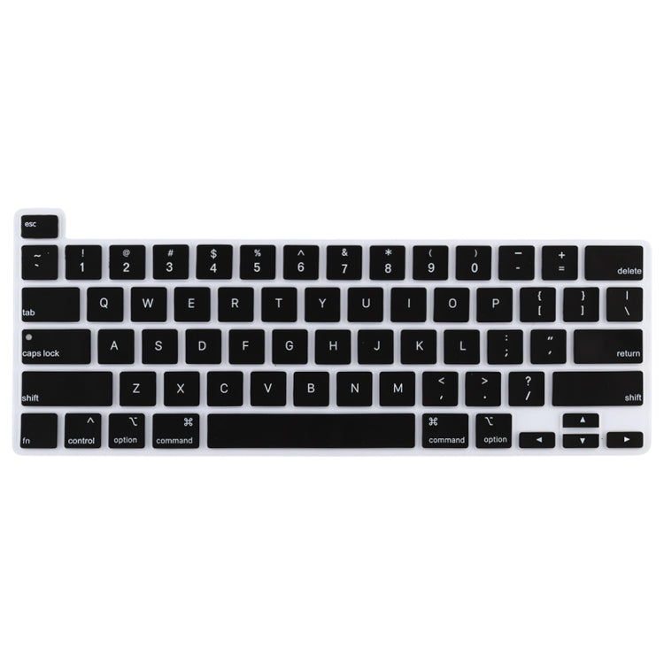 Pellicola protettiva per tastiera portatile in silicone antipolvere per MacBook Pro 16 pollici A2141 e Pro 13,3 pollici A2251 / A2289 / A2338 (2020), For MacBook Pro 16 inch A2141 (Black), For MacBook Pro 16 inch A2141 (White)