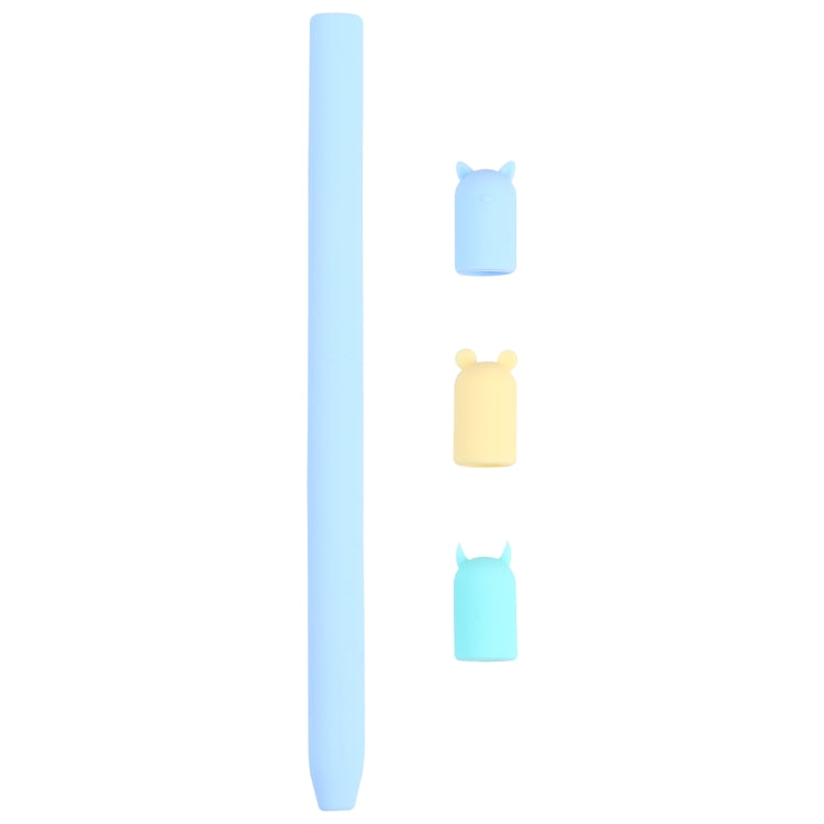 Custodia protettiva in silicone per animali cartoon con penna stilo 4 in 1 per Apple Pencil 1, For Apple Pencil 1