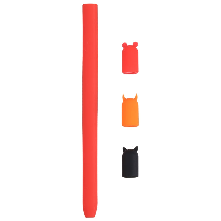Custodia protettiva in silicone per animali cartoon con penna stilo 4 in 1 per Apple Pencil 1, For Apple Pencil 1