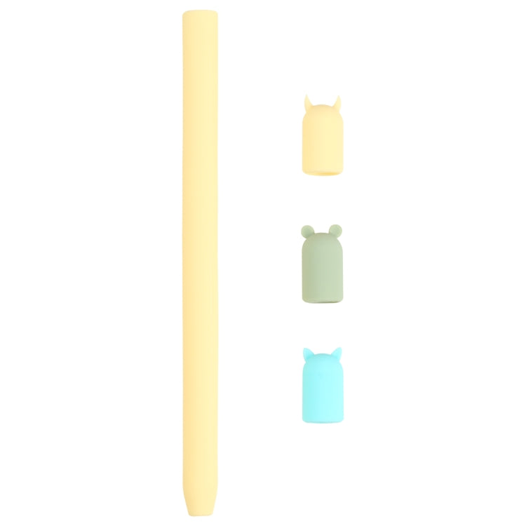 Custodia protettiva in silicone per animali cartoon con penna stilo 4 in 1 per Apple Pencil 1, For Apple Pencil 1