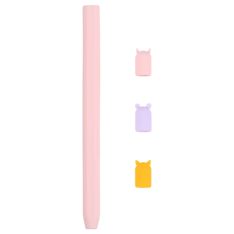 Custodia protettiva in silicone per animali cartoon con penna stilo 4 in 1 per Apple Pencil 2, For Apple Pencil 2