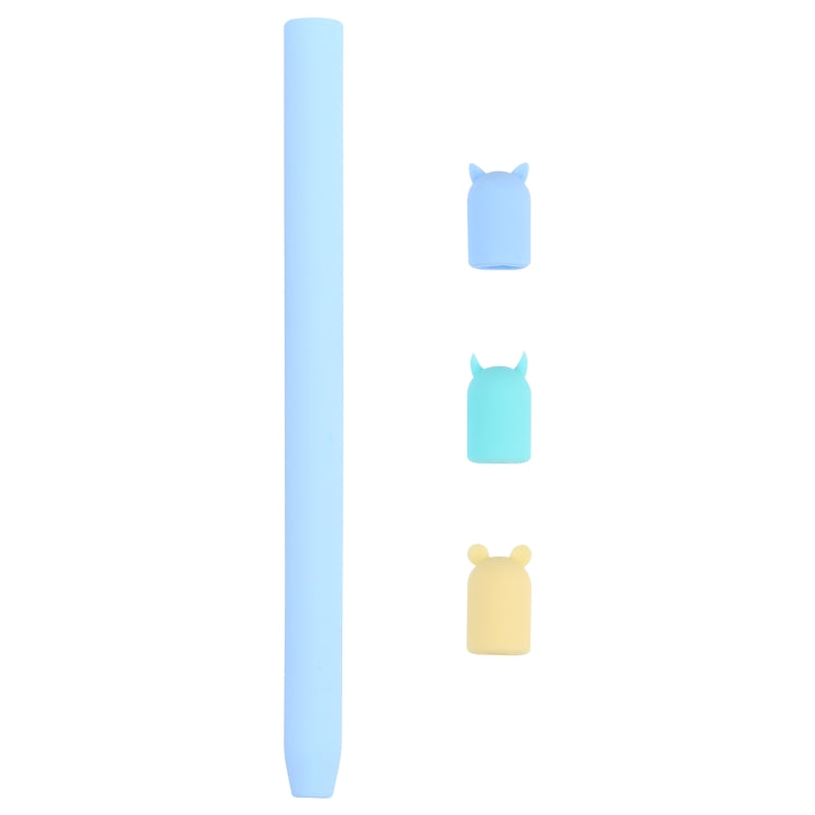 Custodia protettiva in silicone per animali cartoon con penna stilo 4 in 1 per Apple Pencil 2, For Apple Pencil 2