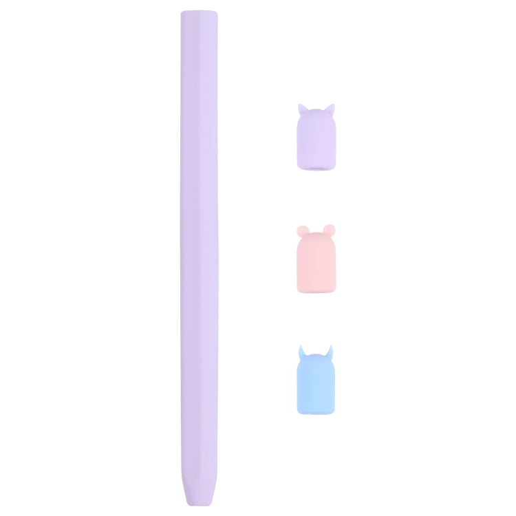 Custodia protettiva in silicone per animali cartoon con penna stilo 4 in 1 per Apple Pencil 2, For Apple Pencil 2
