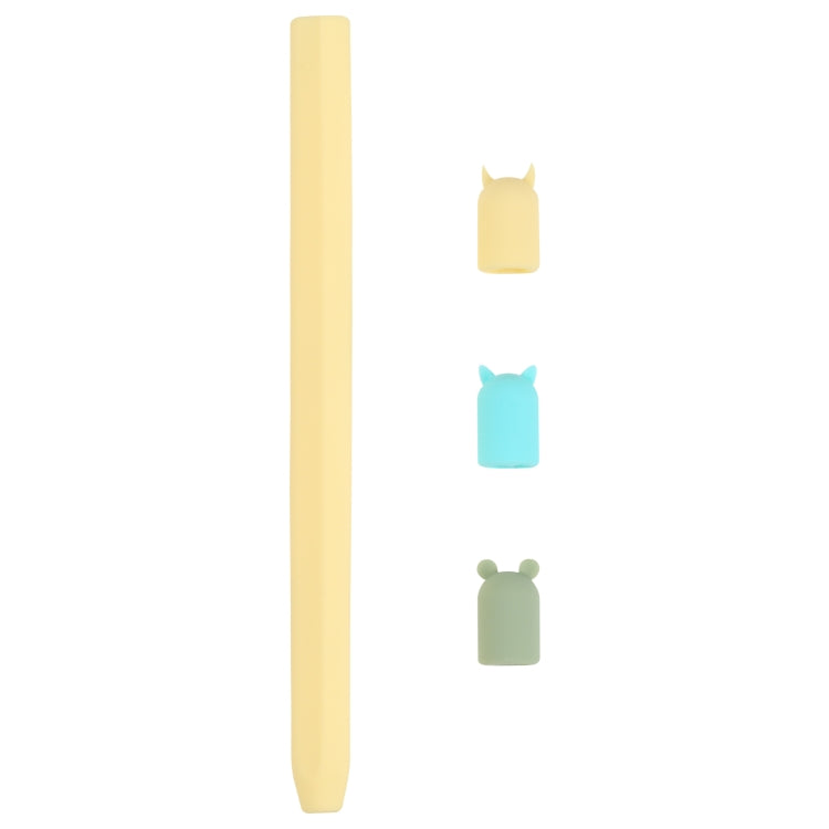 Custodia protettiva in silicone per animali cartoon con penna stilo 4 in 1 per Apple Pencil 2, For Apple Pencil 2