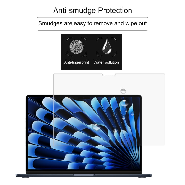 Per MacBook Air 15.3 pollici A2941 2023 0.26mm 9H Durezza superficiale Pellicola in vetro temperato antideflagrante, For MacBook Air 15.3 inch A2941 2023 / Air 15 M3 2024 A3114 (1pc)