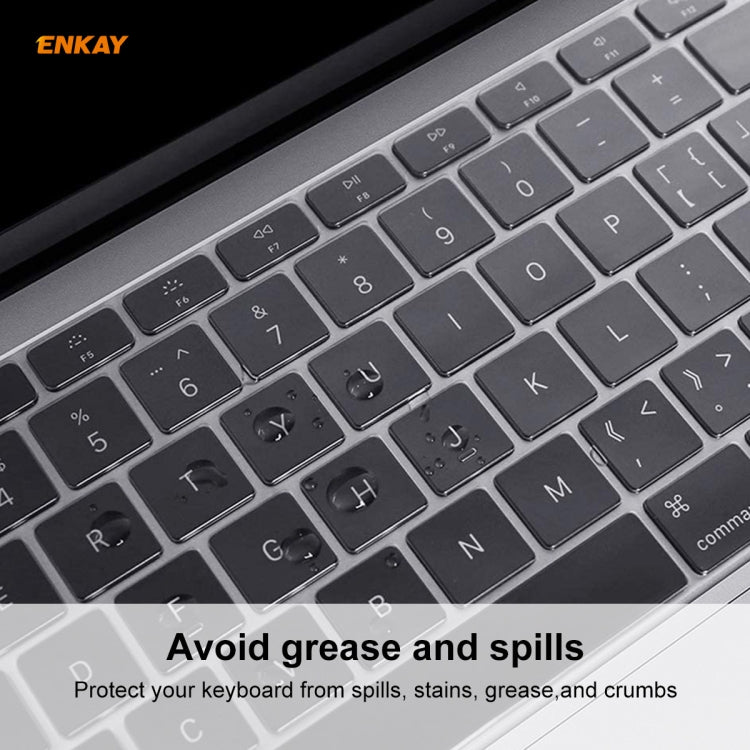 ENKAY Cover protettiva per tastiera in TPU per MacBook Air 13,3 pollici A1932 (2018), versione UE, For MacBook Air 13.3 inch A1932 (2018)