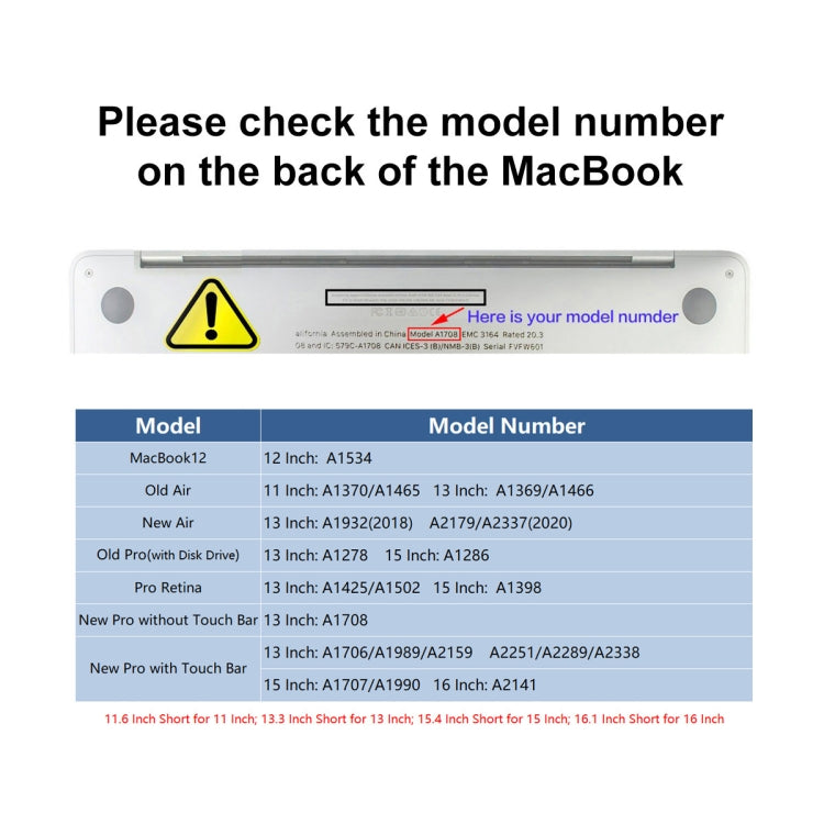 ENKAY Cover protettiva per tastiera in TPU per MacBook 2015 da 12 pollici (A1534) / MacBook Pro da 13,3 pollici senza Touch Bar (A1708), versione europea, EU Version