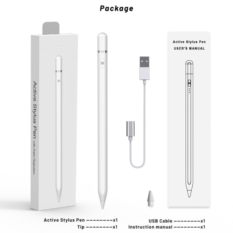Penna stilo capacitiva attiva P7-LS con rifiuto del palmo per iPad dopo la versione 2018, P7-LS