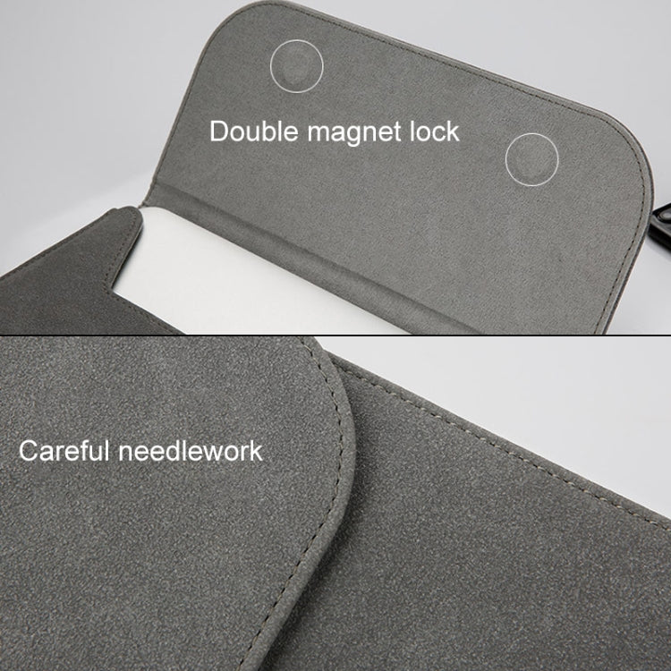 Borsa interna per laptop in pelle opaca orizzontale 2 in 1 + borsa di alimentazione per MacBook Air 13,3 pollici A1466 (2012 - 2017) / A1369 (2010 - 2012), MacBook Air 13.3 inch A1466 (2012 - 2017) / A1369 (2010 - 2012)