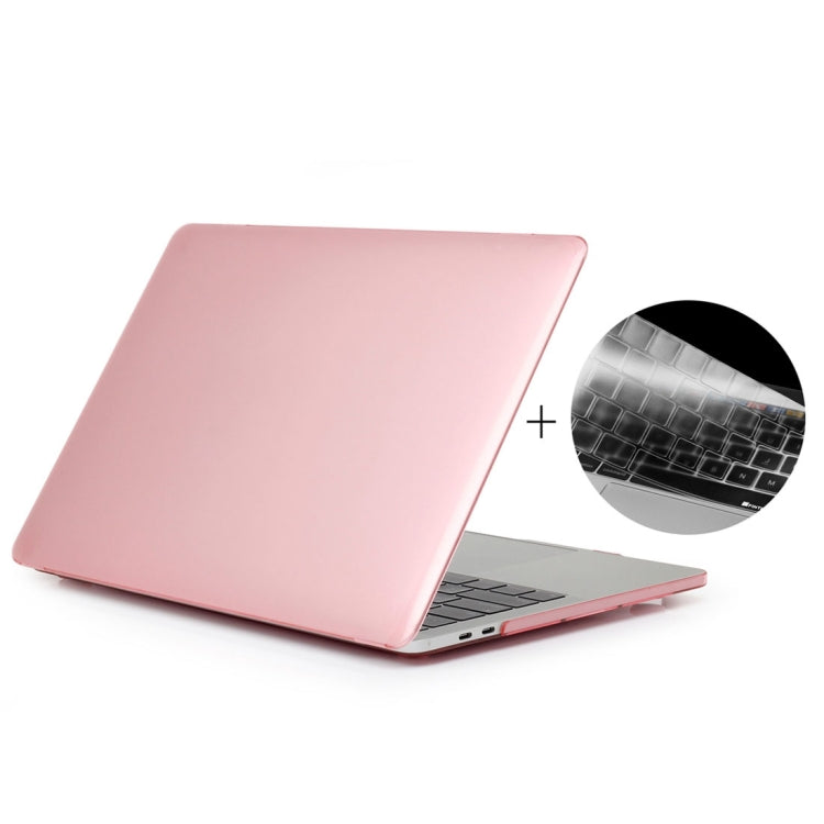 ENKAY Hat-Prince 2 in 1 Custodia protettiva in plastica rigida con guscio di cristallo + Versione europea Cover protettiva per tastiera in TPU ultrasottile per MacBook Pro 2016 da 13,3 pollici con Touch Bar (A1706), 13.3 inch with Touch Bar Europe Version