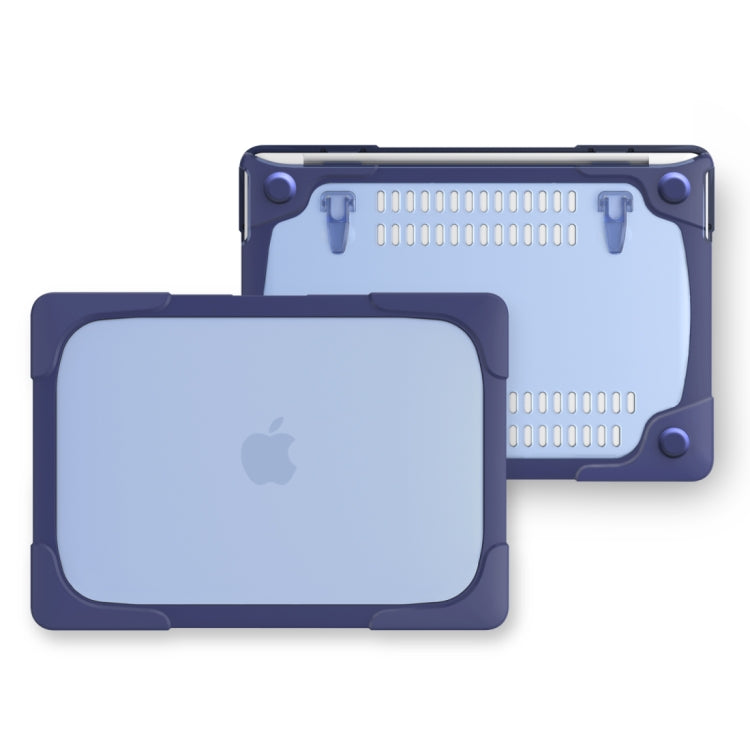 Per MacBook Pro da 13,3 pollici (A1708) e con Touchbar (A1706) Laptop TPU + Custodia protettiva antiurto pieghevole per PC con supporto, For Macbook Pro 13.3 inch with Touch Bar