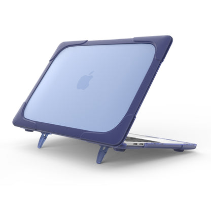 Per MacBook Pro da 13,3 pollici (A1708) e con Touchbar (A1706) Laptop TPU + Custodia protettiva antiurto pieghevole per PC con supporto, For Macbook Pro 13.3 inch with Touch Bar