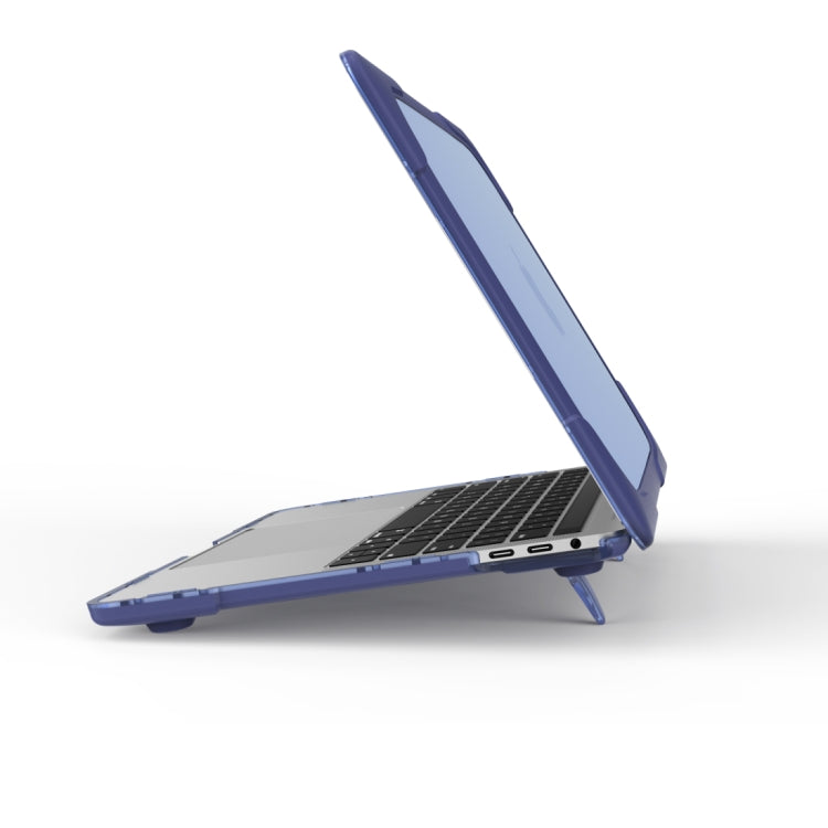 Per MacBook Pro da 13,3 pollici (A1708) e con Touchbar (A1706) Laptop TPU + Custodia protettiva antiurto pieghevole per PC con supporto, For Macbook Pro 13.3 inch with Touch Bar