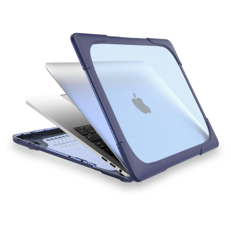 Per MacBook Pro da 13,3 pollici (A1708) e con Touchbar (A1706) Laptop TPU + Custodia protettiva antiurto pieghevole per PC con supporto, For Macbook Pro 13.3 inch with Touch Bar