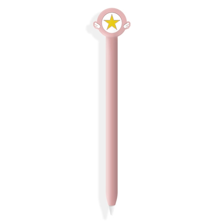 Custodia protettiva in silicone simpatico cartone animato per Apple Pencil 2 (stella a cinque punte rosa)), For Apple Pencil 2