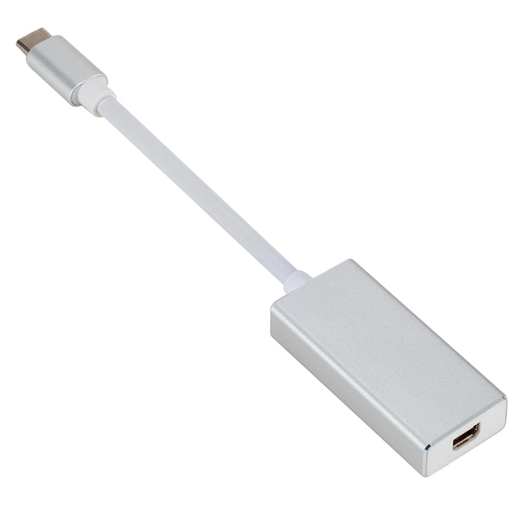 Convertitore HD USB-C / Type-C 3.1 maschio a Mini DP femmina, lunghezza: 12 cm, Silver, Gold