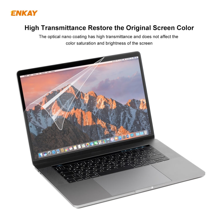 ENKAY HD PET Pellicola salvaschermo per MacBook Pro 15,4 pollici A1707 (2016 - 2017) / A1990 (2018), For MacBook Pro 15.4 inch A1707 (2016 - 2017) / A1990 (2018)