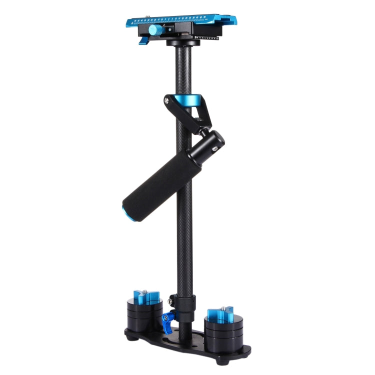 Stabilizzatore portatile in fibra di carbonio PULUZ 38,5-61 cm per video e fotocamere digitali DSLR e DV, intervallo di carico: 0,5-3 kg, P60T Blue, P60T Red