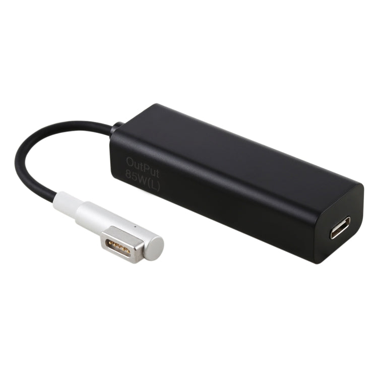 AnyWatt Convertitore adattatore di carica serie USB-C/Type-C femmina a 5 pin MagSafe 1 maschio serie L Head per MacBook, 85W Black