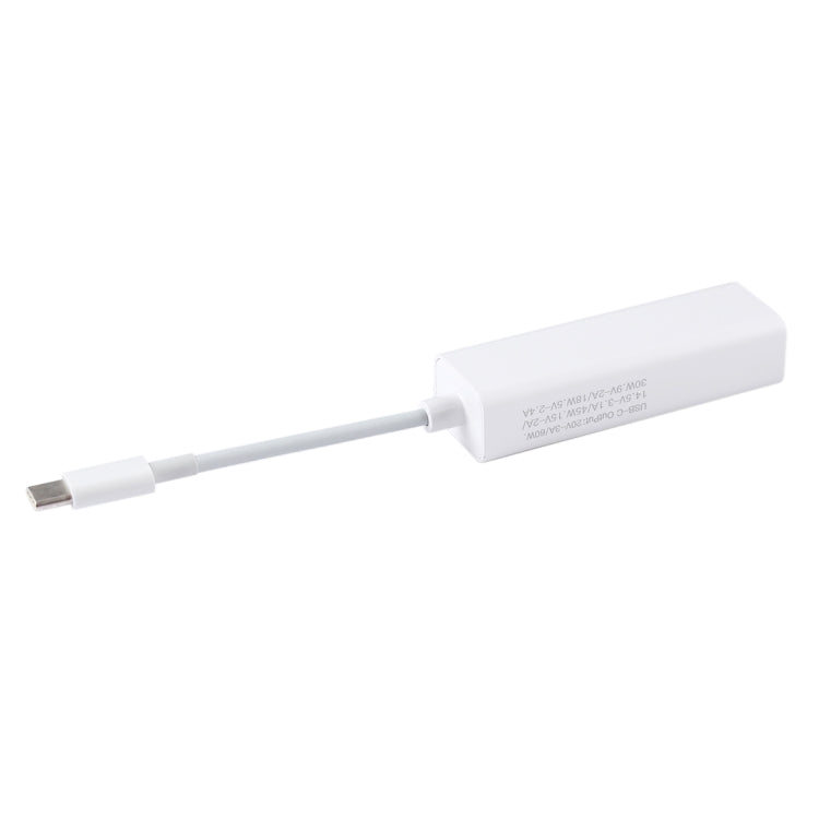 AnyWatt Convertitore adattatore di ricarica magnetico MagSafe 2 da 5 pin femmina a USB-C/Type-C maschio per MacBook Pro, T Head Female
